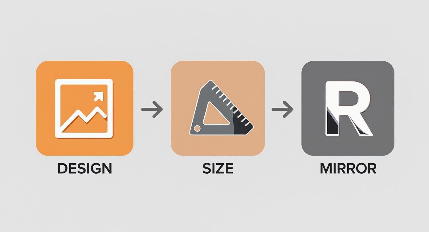 Infographic about heat transfer printing on t shirts