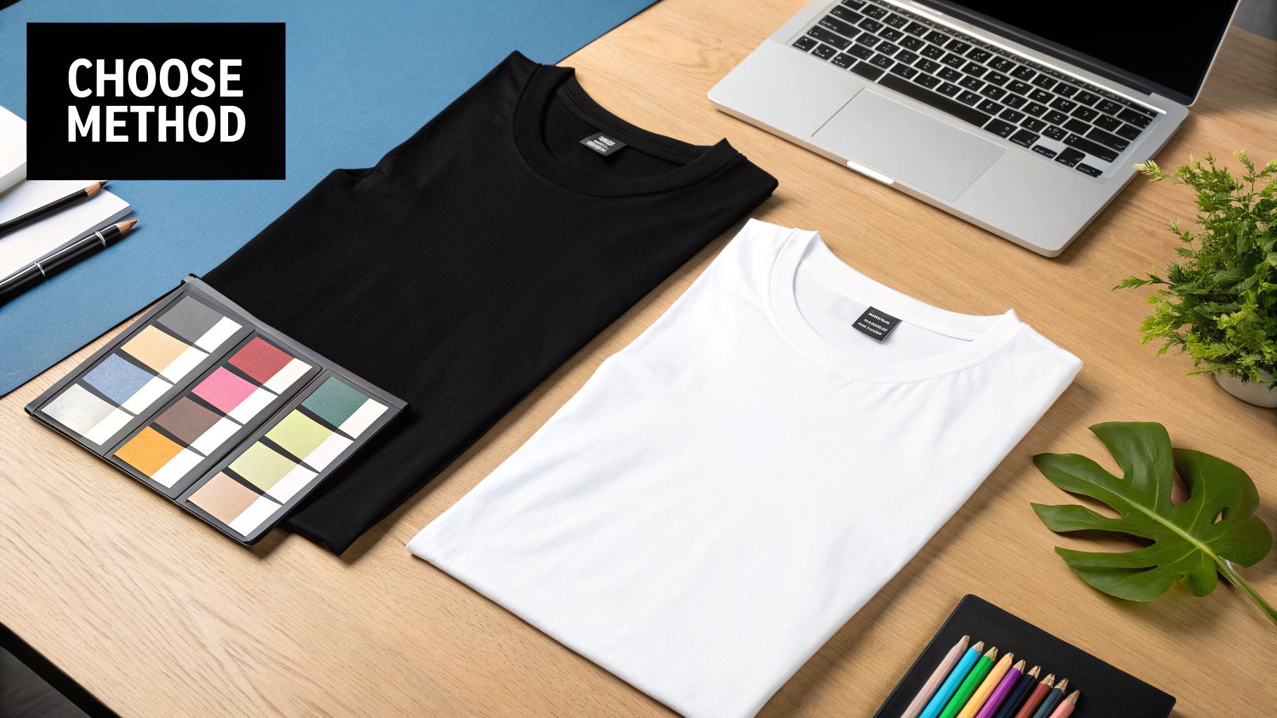 A person using a heat press machine on a t-shirt design