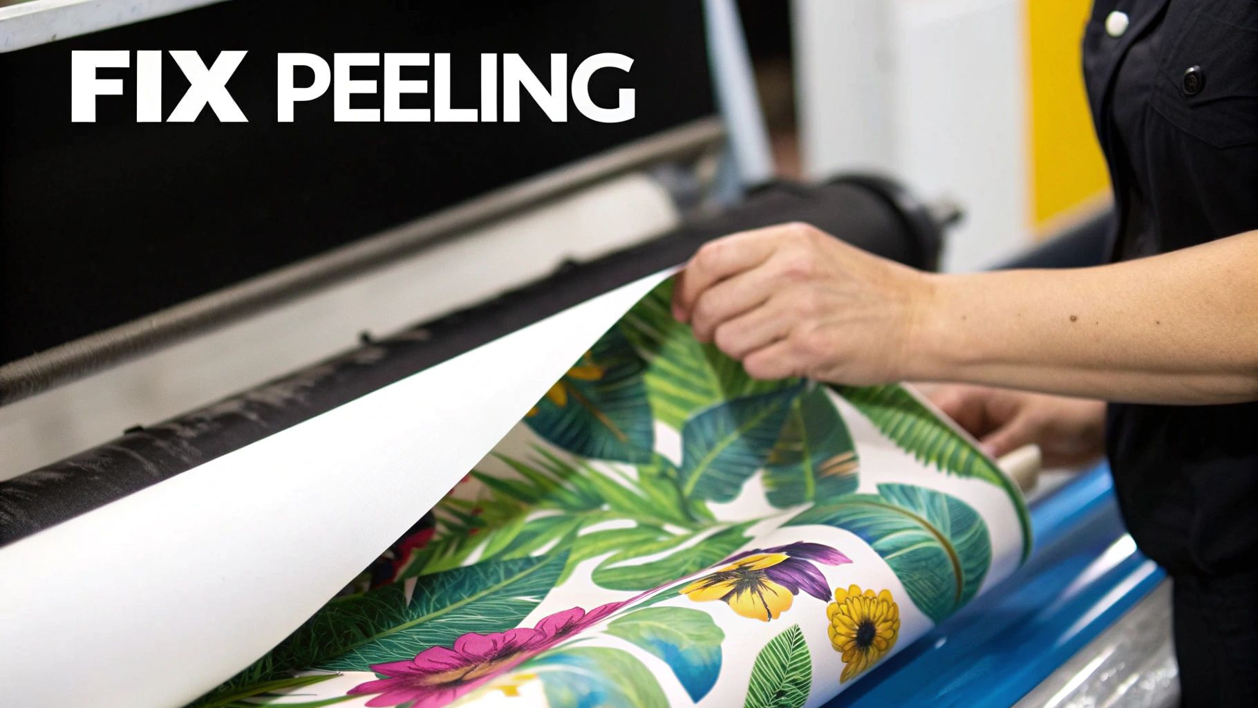 A person answering questions during a DTF printing workshop