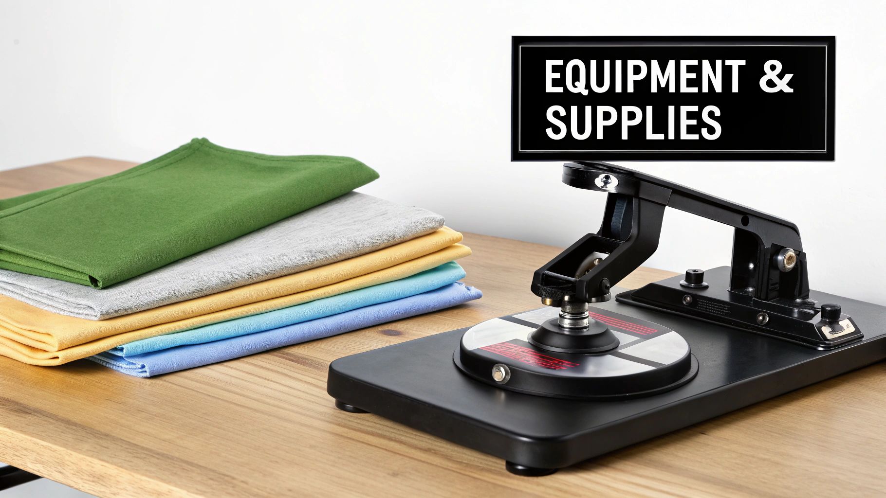 A collection of colorful custom-printed t-shirts showcasing various heat transfer printing techniques.