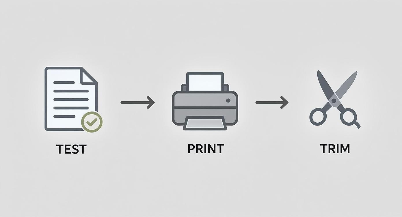 Infographic about how to print on iron on transfer paper