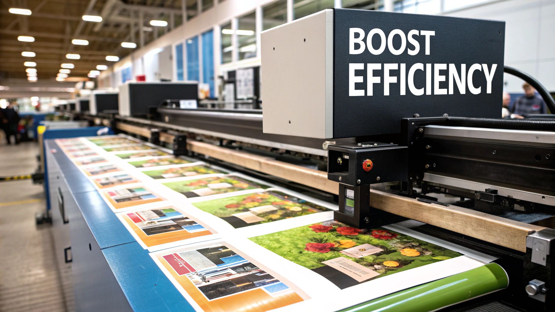 A DTF printer in a clean,organized workshop, symbolizing an efficient production environment.