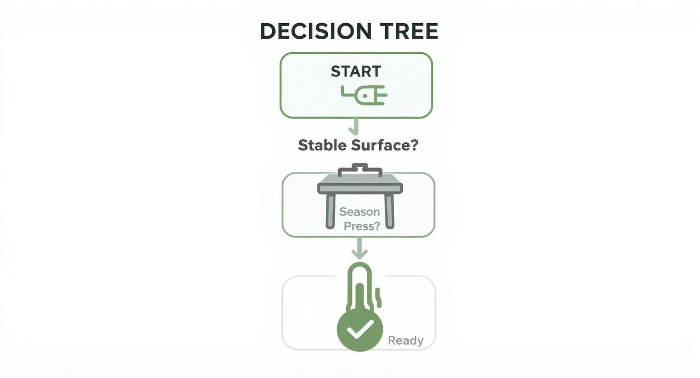 Infographic about how to use heat press machine