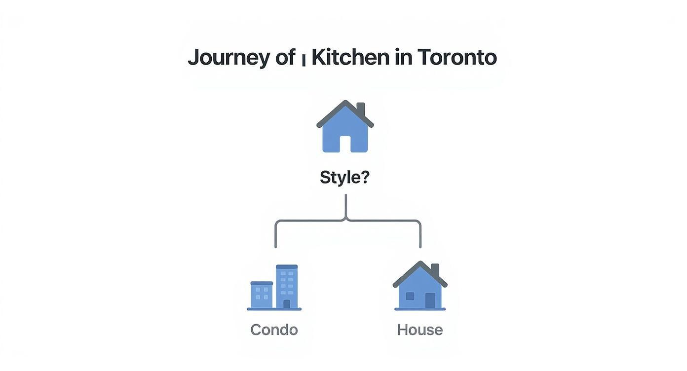 Infographic about toronto kitchen cabinets
