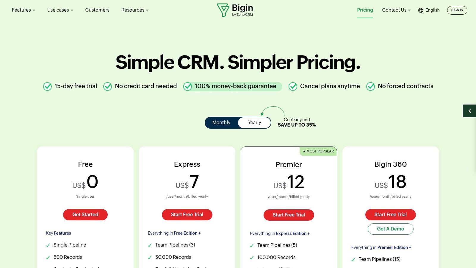 Bigin by Zoho CRM