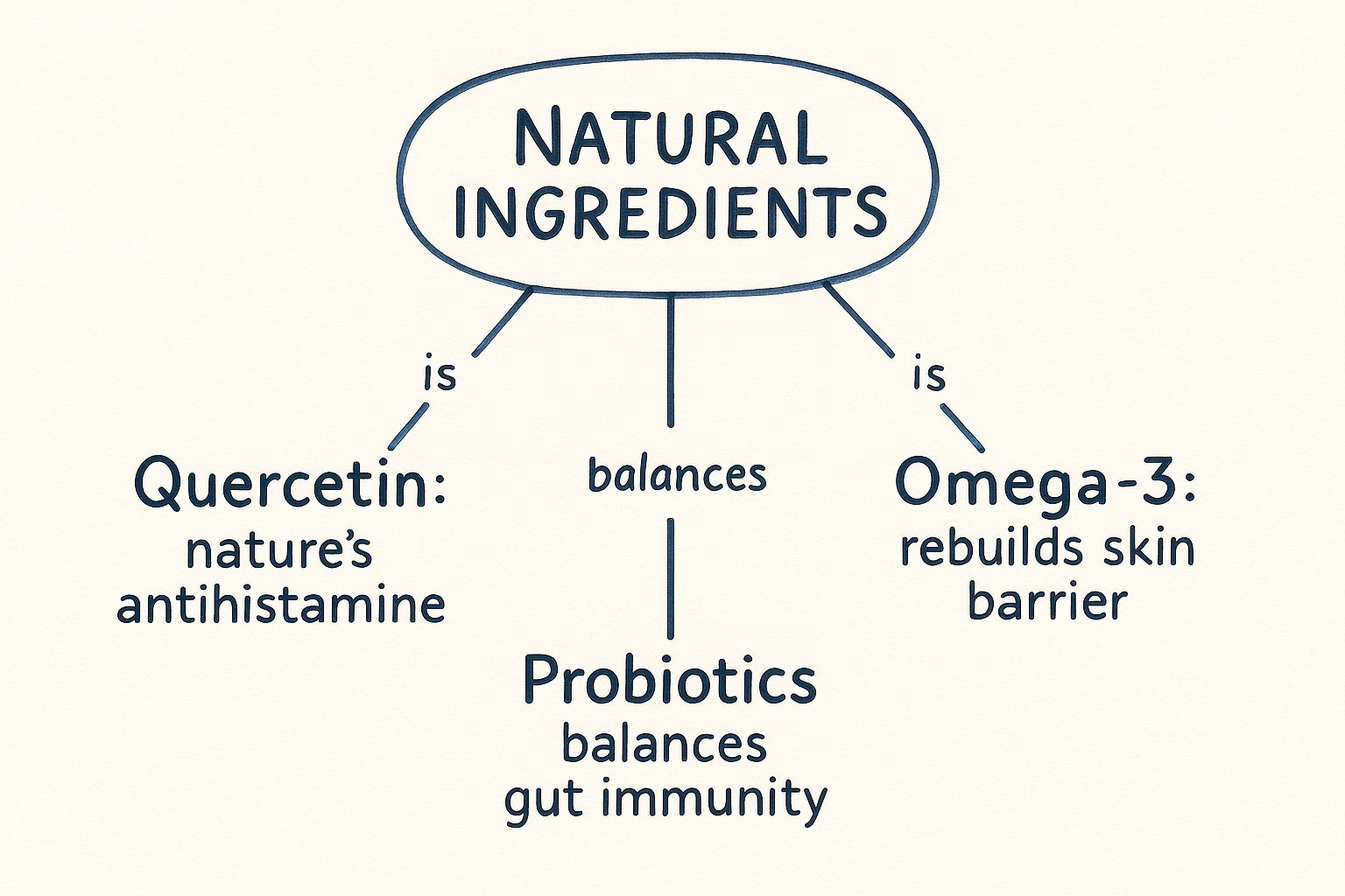 Infographic about natural dog allergy relief