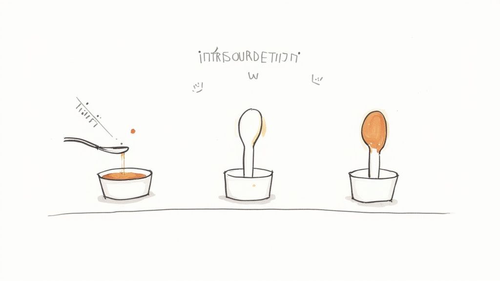 A person giving a dog a supplement chew from their hand.