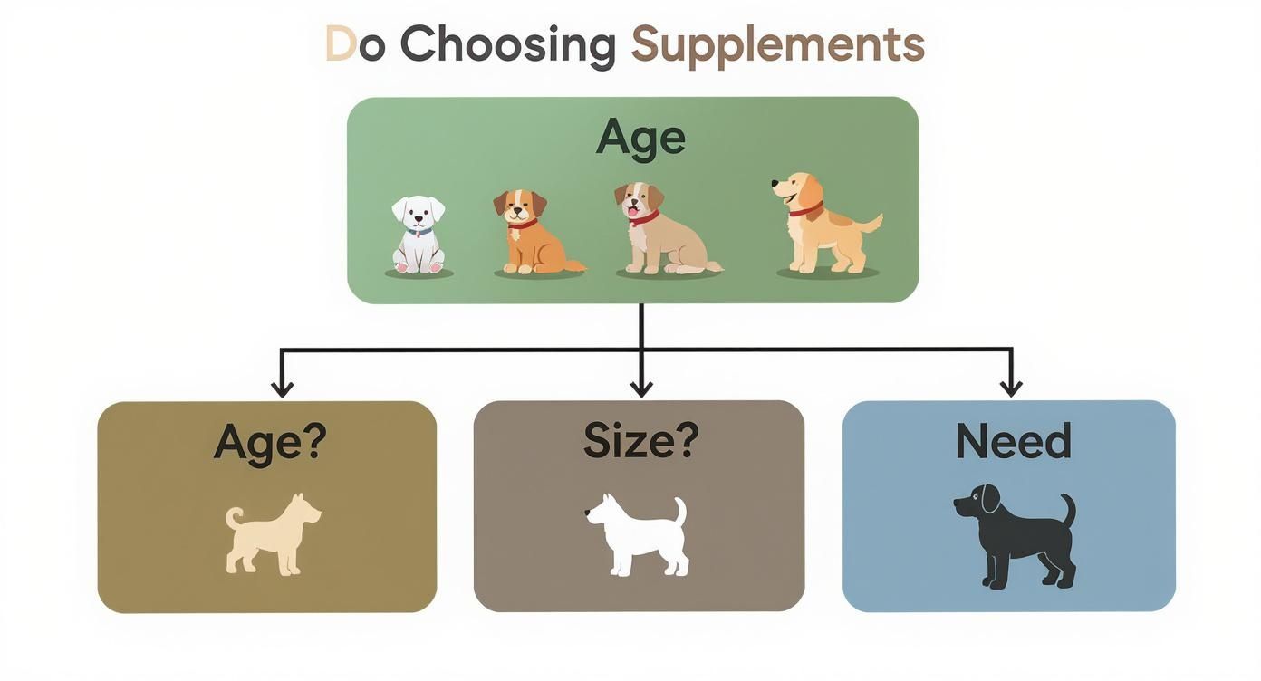 Infographic about natural dog joint supplements