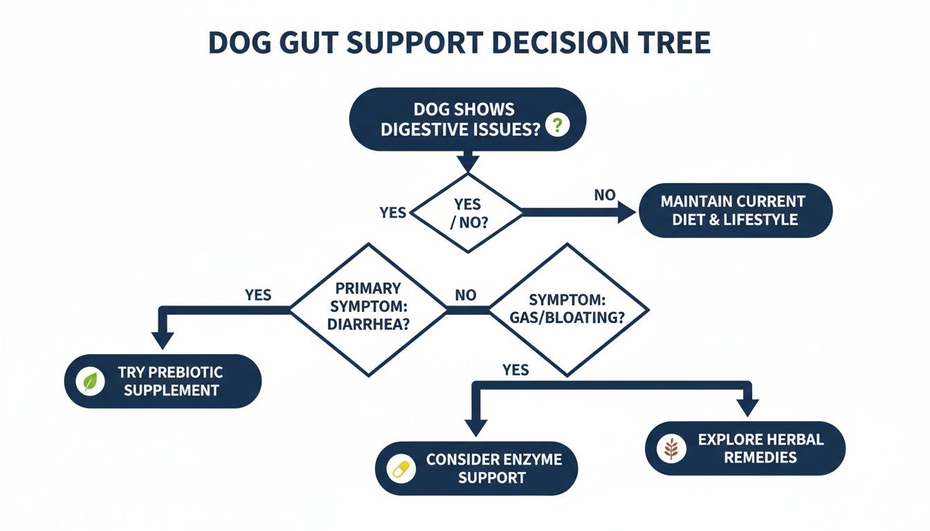 Infographic about upset stomach in dogs remedies