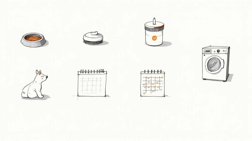 Golden retriever looking happy and healthy outdoors