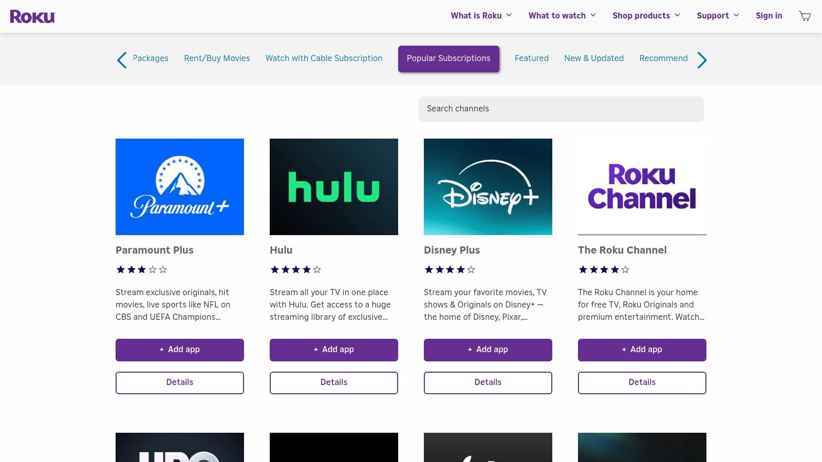 Roku Channel Store (and Roku’s Live TV Zone)