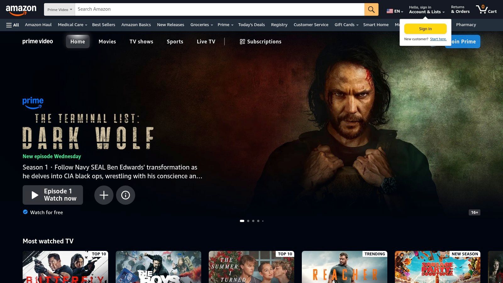 Prime Video – Free with ads (formerly Amazon Freevee)