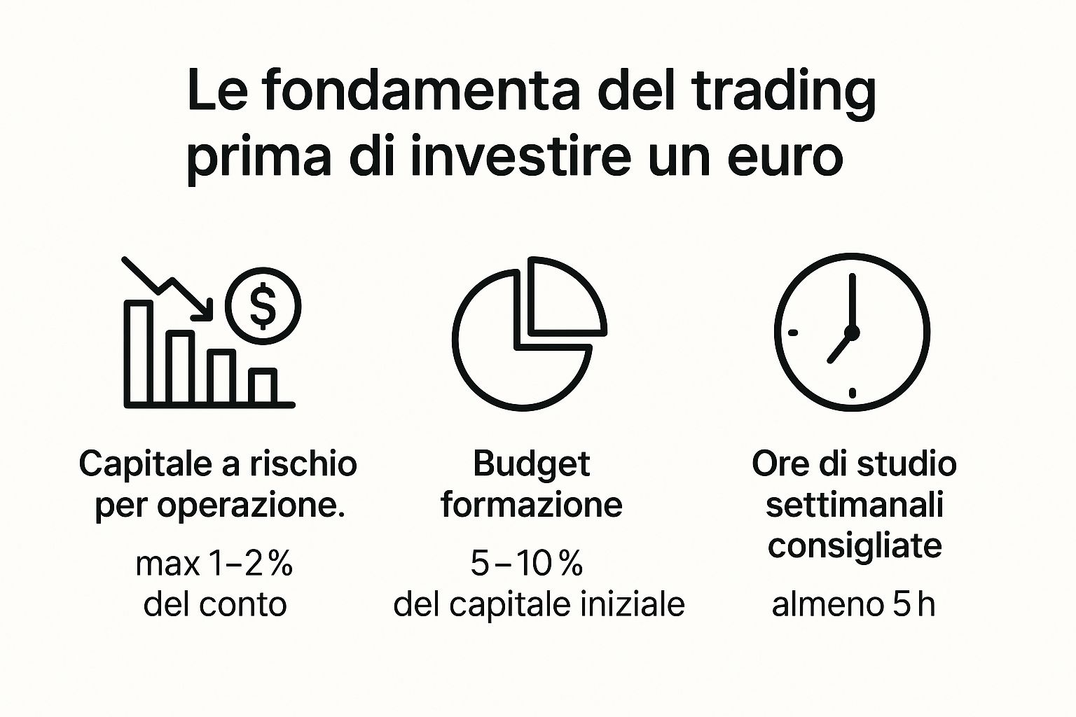 Infographic about trading come fare