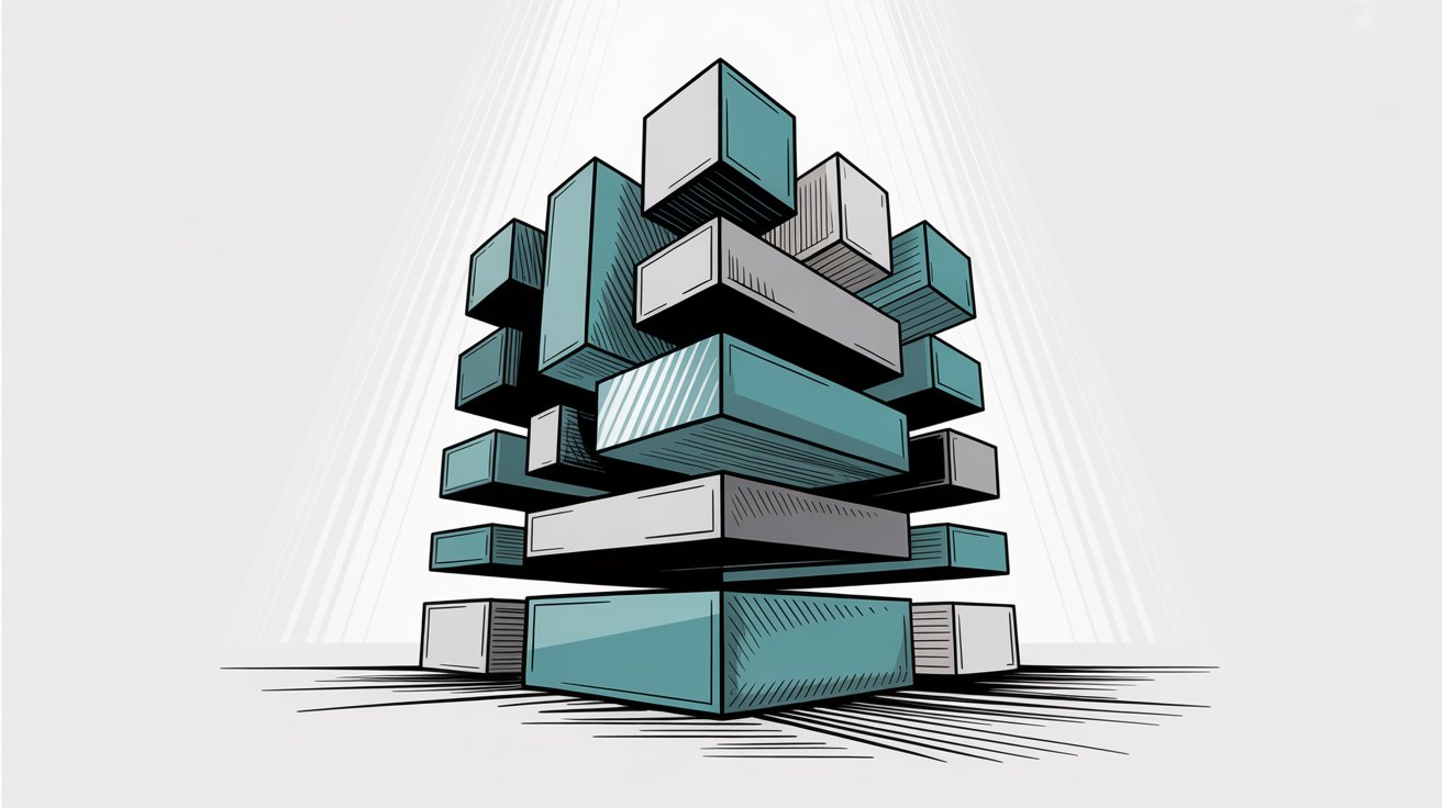 Layered architecture illustration showing ISMS components as integrated building blocks
