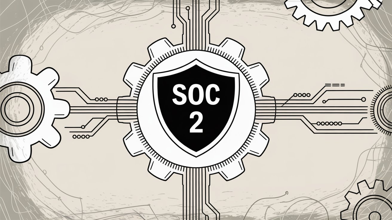 Illustration depicting SOC 2 audit scope limitation concept focusing on core systems for faster compliance