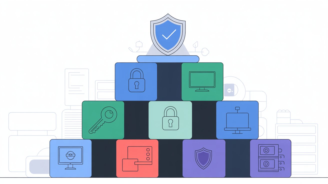 SOC 2 compliance framework overview showing key security components