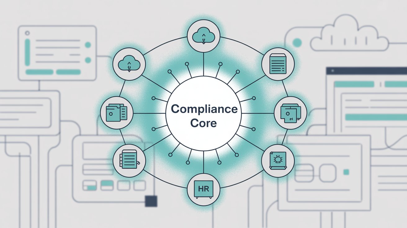 Compliance platform integrating with cloud providers, code repositories, and HR systems