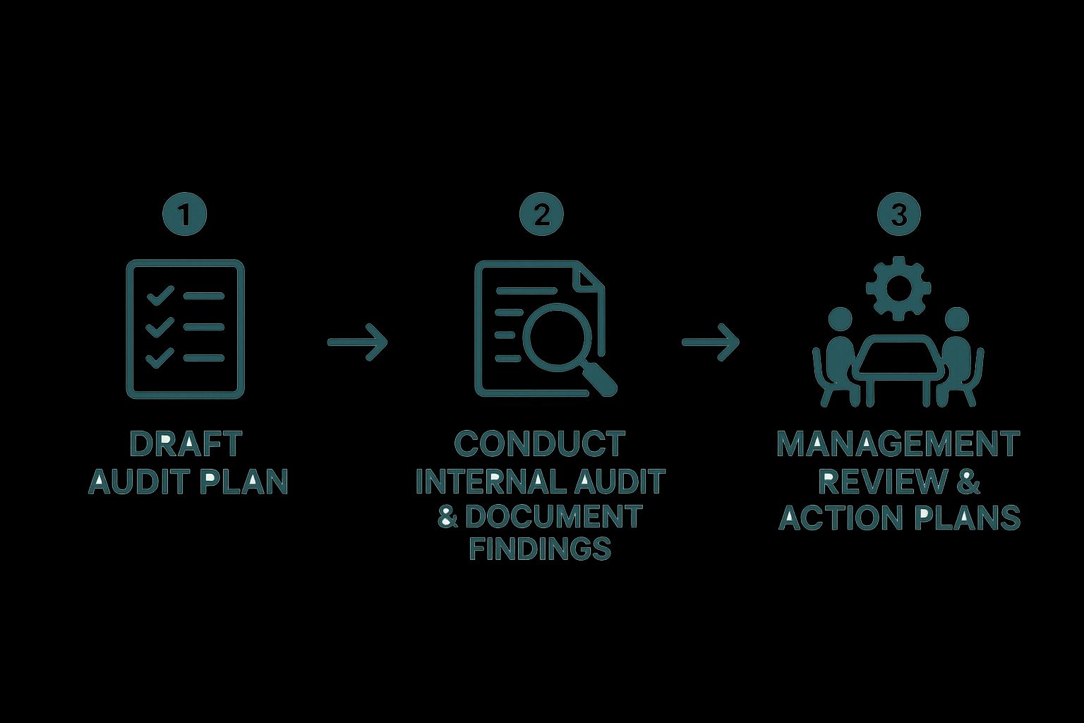 Infographic about iso 27001 certification process