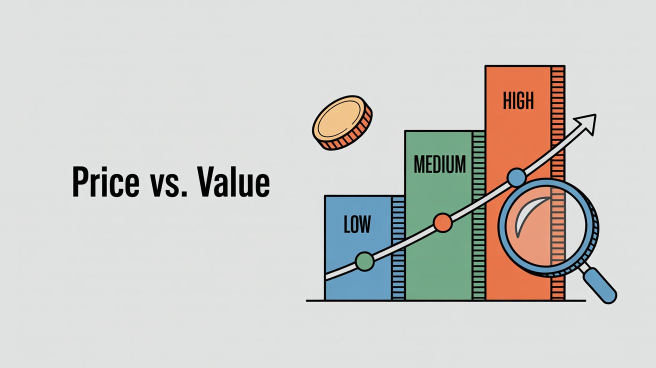 Pricing comparison visual showing cost structures and value considerations between different compliance automation platform tiers