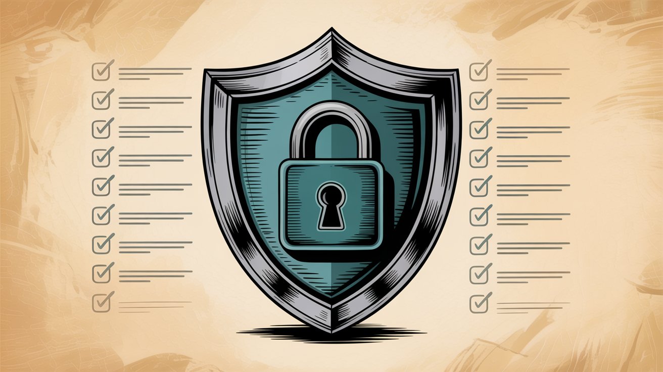 HIPAA security risk assessment shield with checklist symbolizing comprehensive compliance evaluation