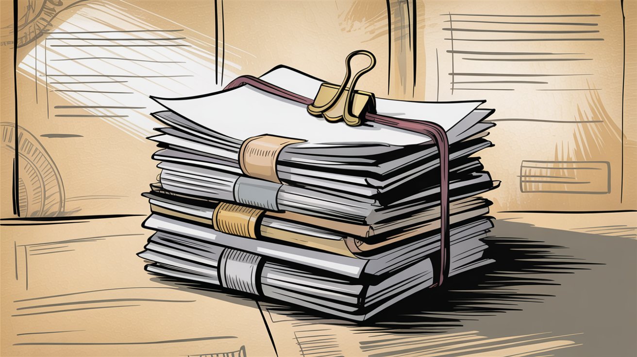 Evidence types including technical administrative and policy documents organized for automated collection