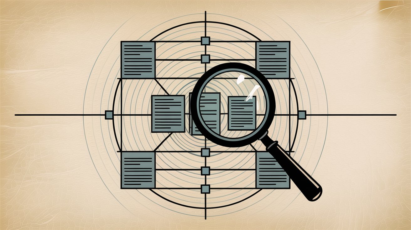 Evidence matrix showing organized system for collecting compliance artifacts across control domains