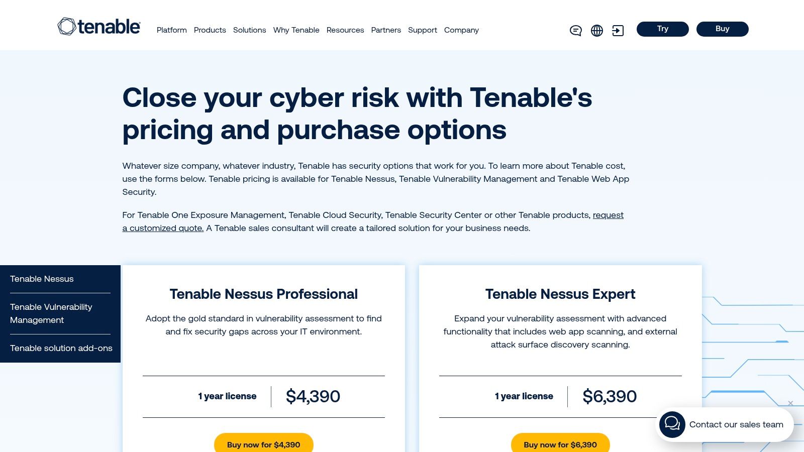 Tenable – Nessus (Professional and Expert)