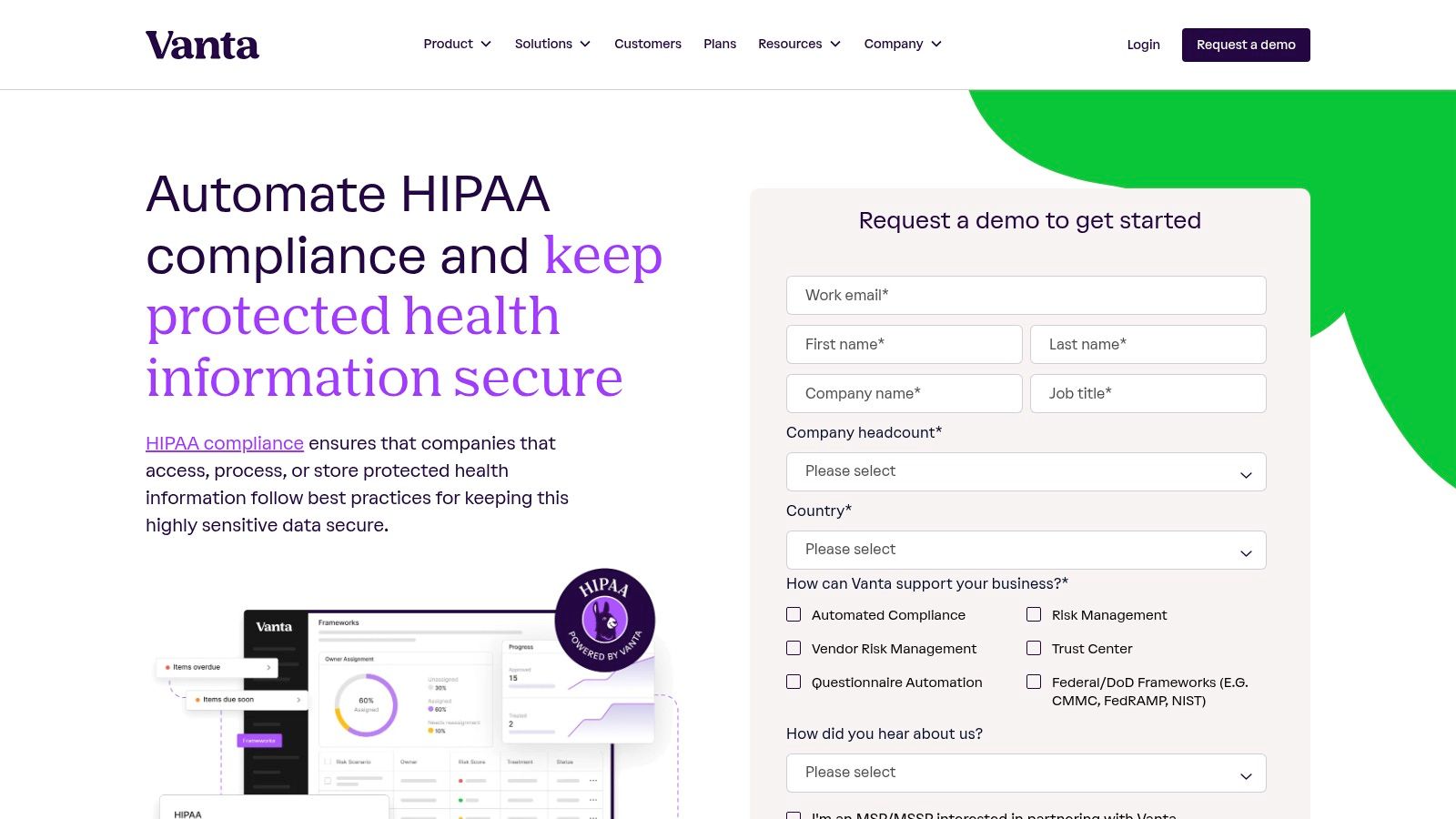 Vanta – HIPAA Compliance Automation