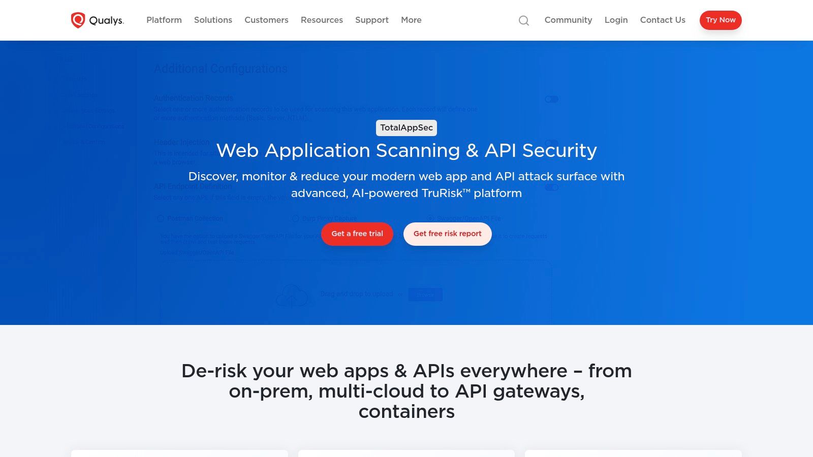 Qualys – Web Application Scanning (WAS) and AppSec Platform