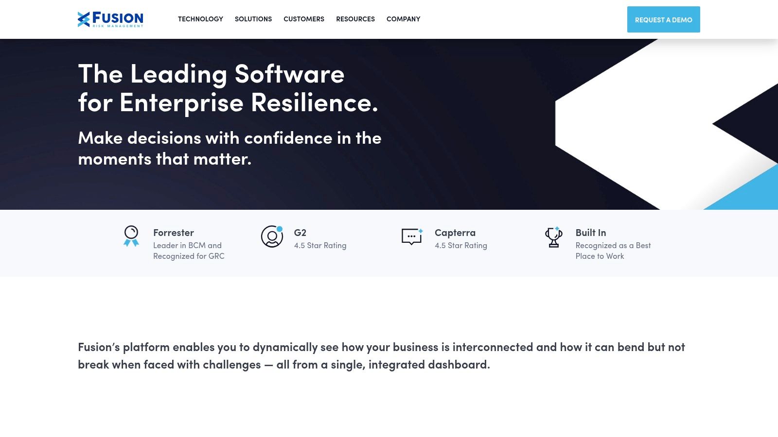 Fusion Risk Management – Enterprise Resilience & Risk (Salesforce-native)