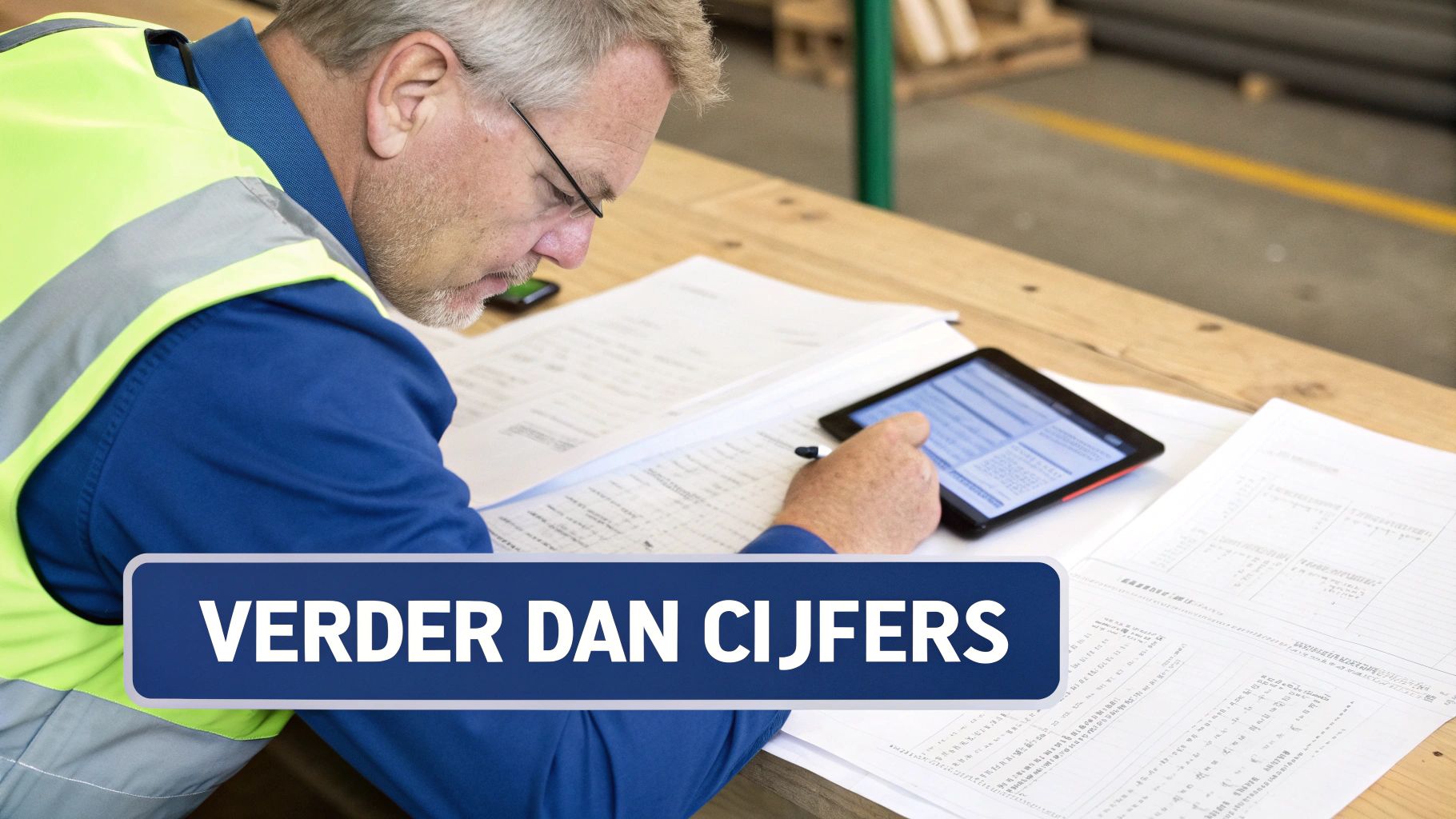 Een aannemer die nadenkt over een kosten baten analyse voorbeeld.