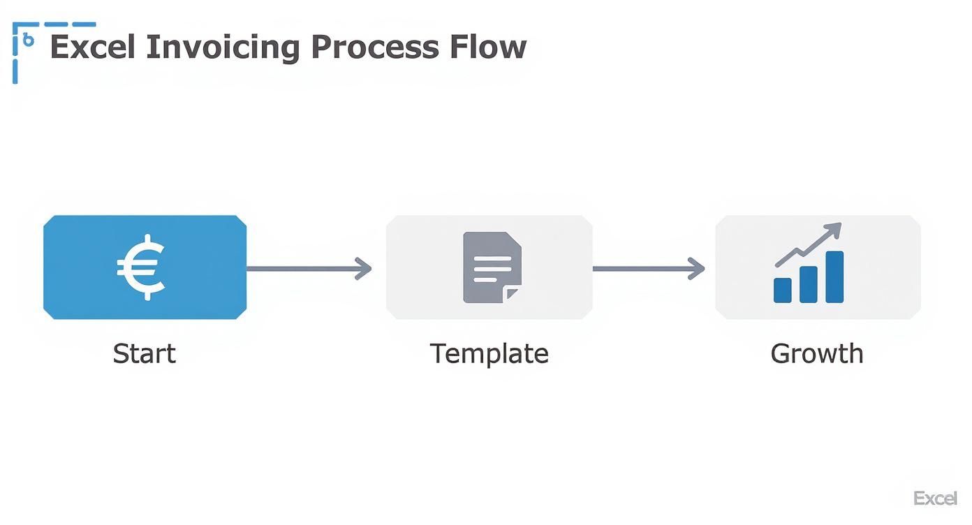 Infographic about facturen maken met excel
