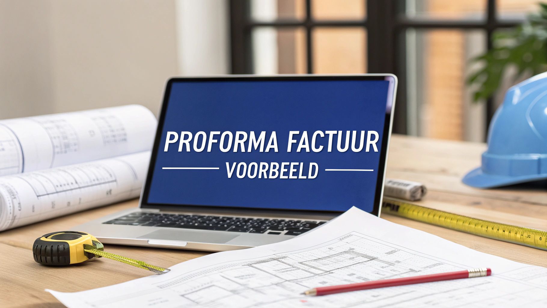 Een proforma factuur voorbeeld voor de bouw in de praktijk