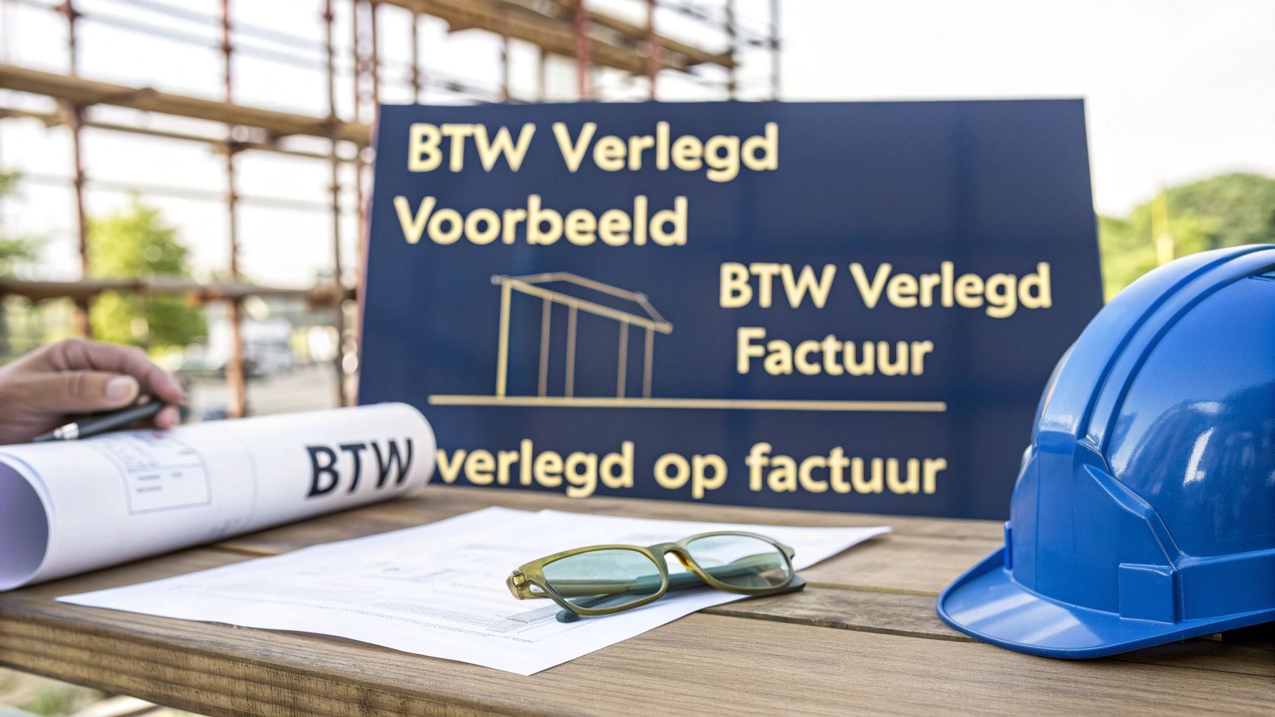 Een perfect btw verlegd op factuur voorbeeld voor de bouw