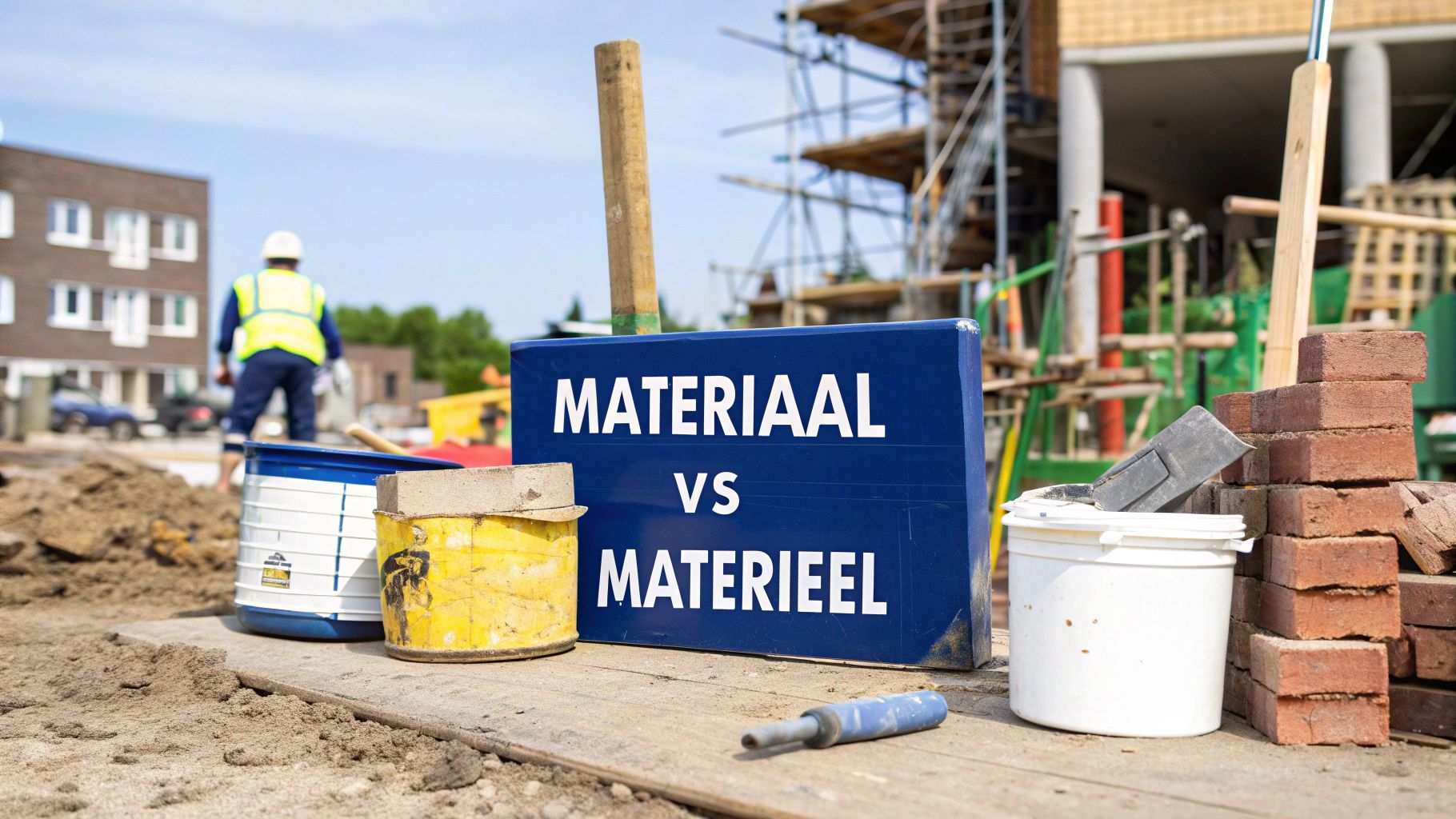 Verschil materiaal en materieel: wat bouwprofessionals moeten weten