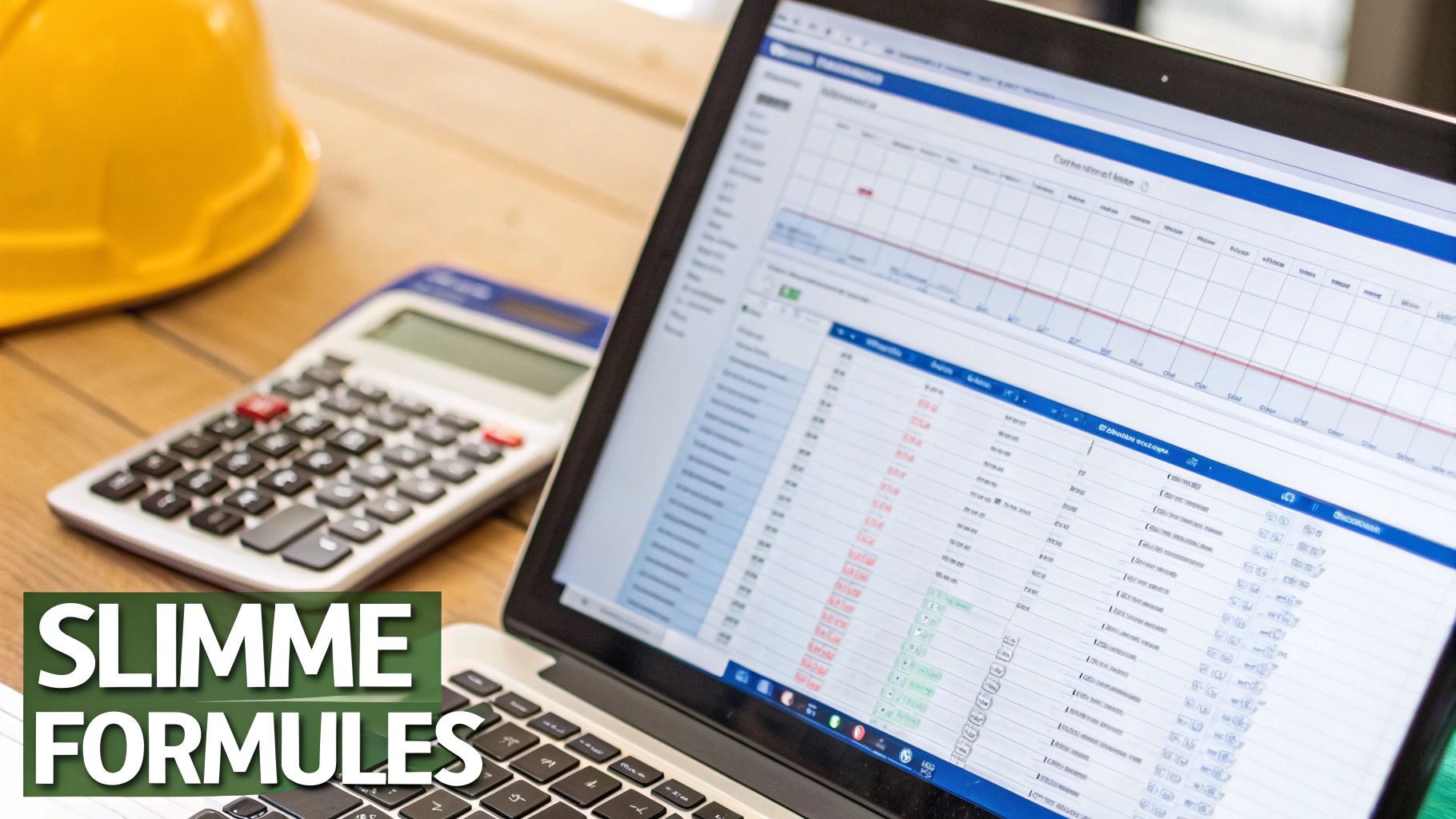 Een Excel-spreadsheet met formules voor facturatie