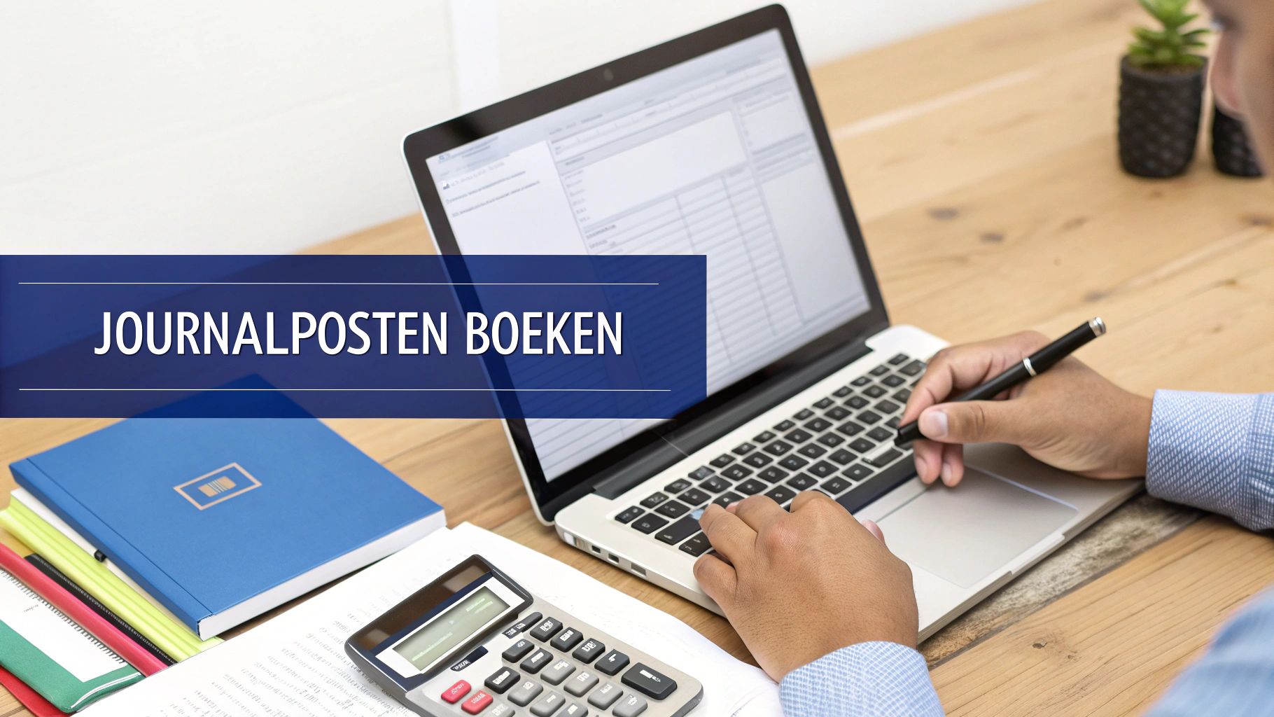 Journaalposten van onderhanden werk in de boekhouding