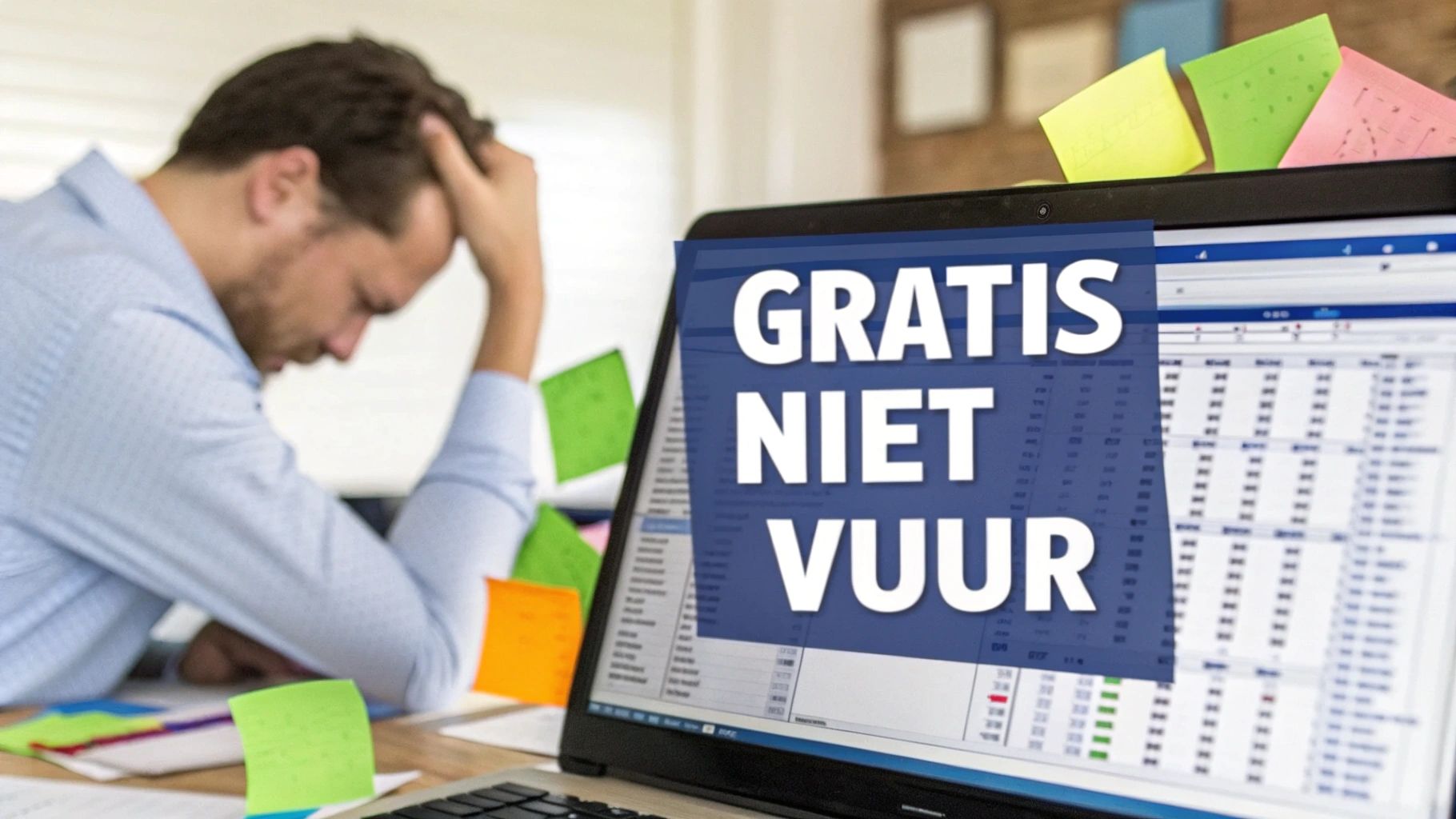 Een close-up van een laptop met spreadsheets en een rekenmachine, wat de beperkingen van handmatige offertes illustreert.