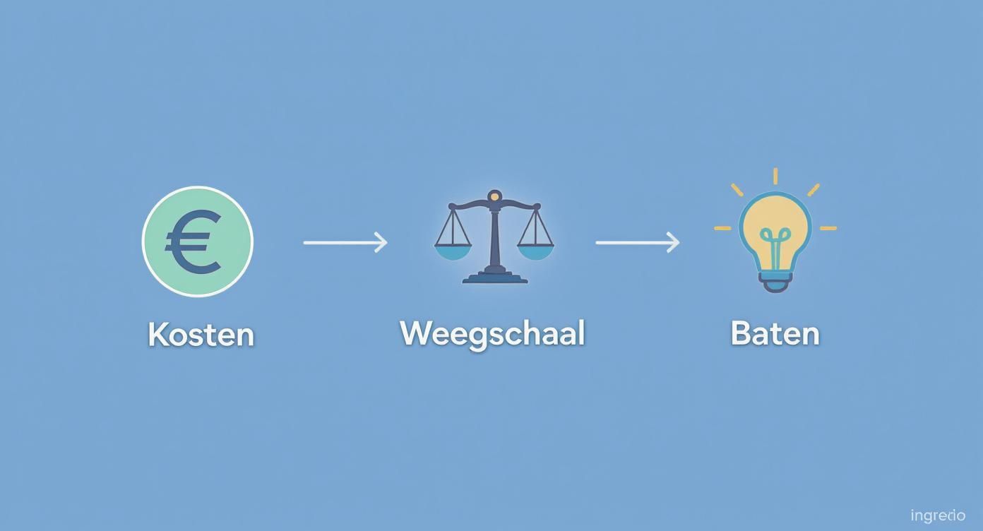 Infographic over kosten en baten analyse