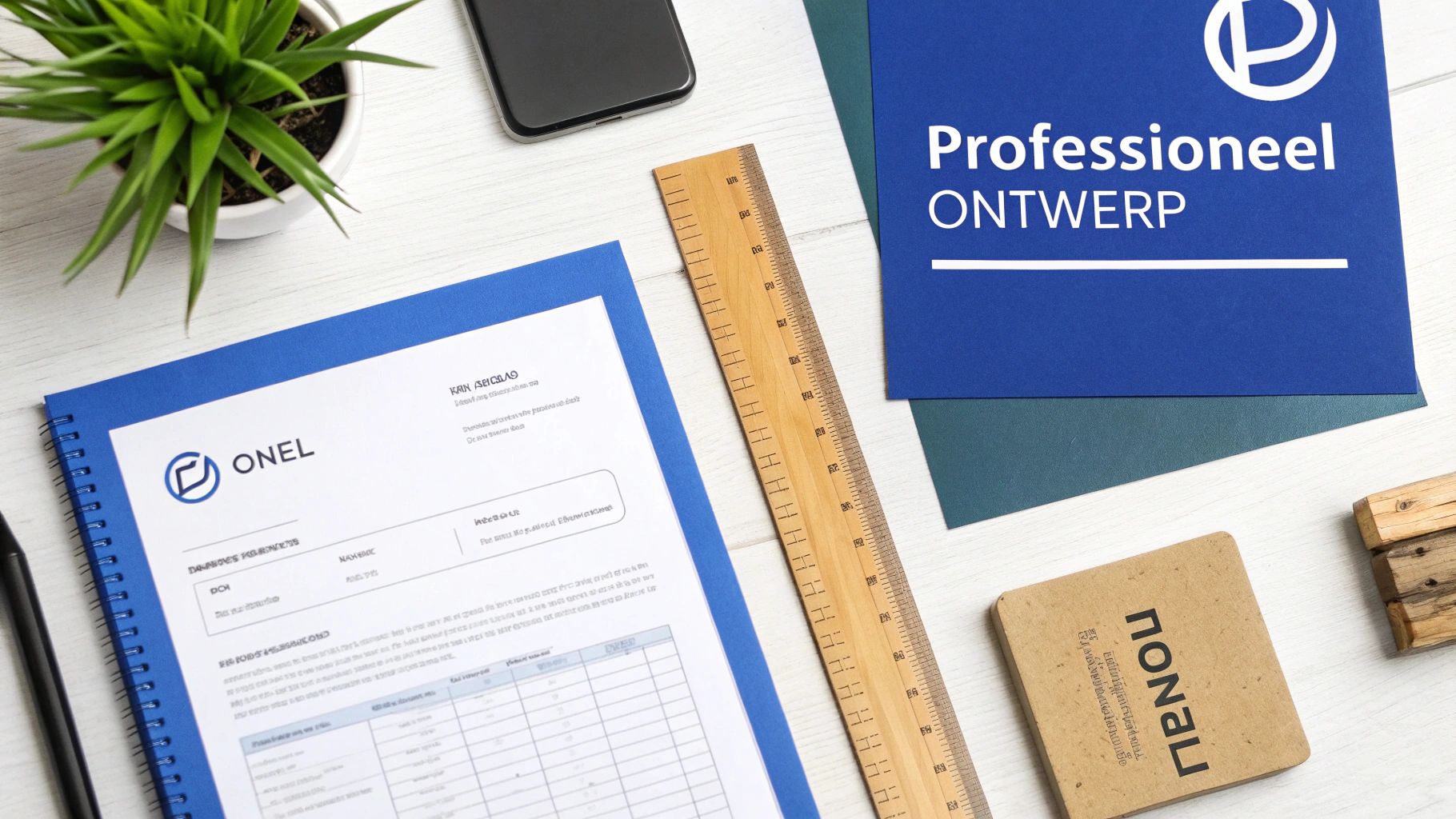 Een professioneel opgemaakte factuur met logo en duidelijke structuur