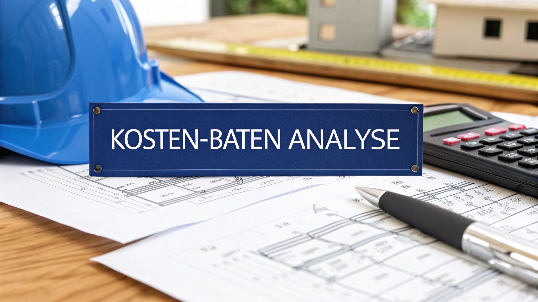Kosten baten analyse voorbeeld voor de bouw