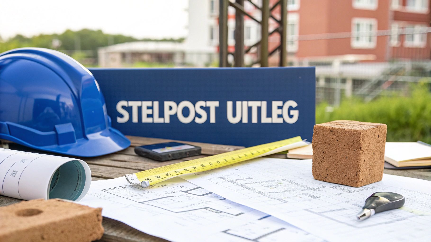Wat is een stelpost in de bouw en hoe werkt het