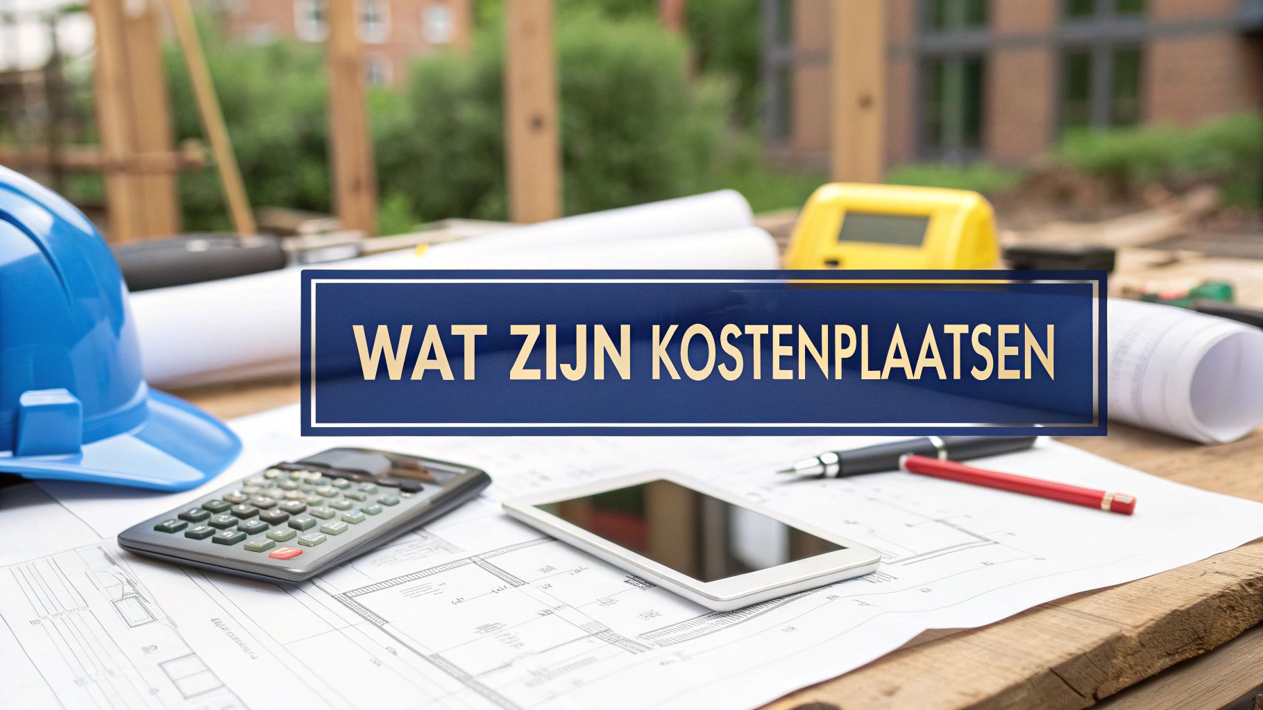 Wat zijn kostenplaatsen en hoe gebruik je ze in de bouw?