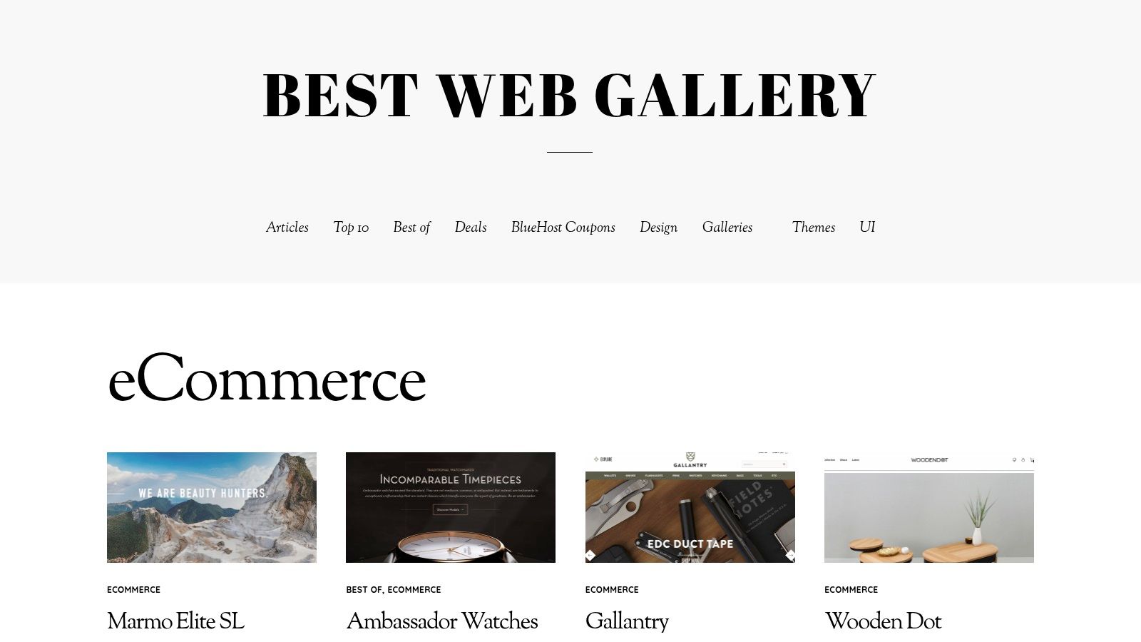 Best Website Gallery (BWG)