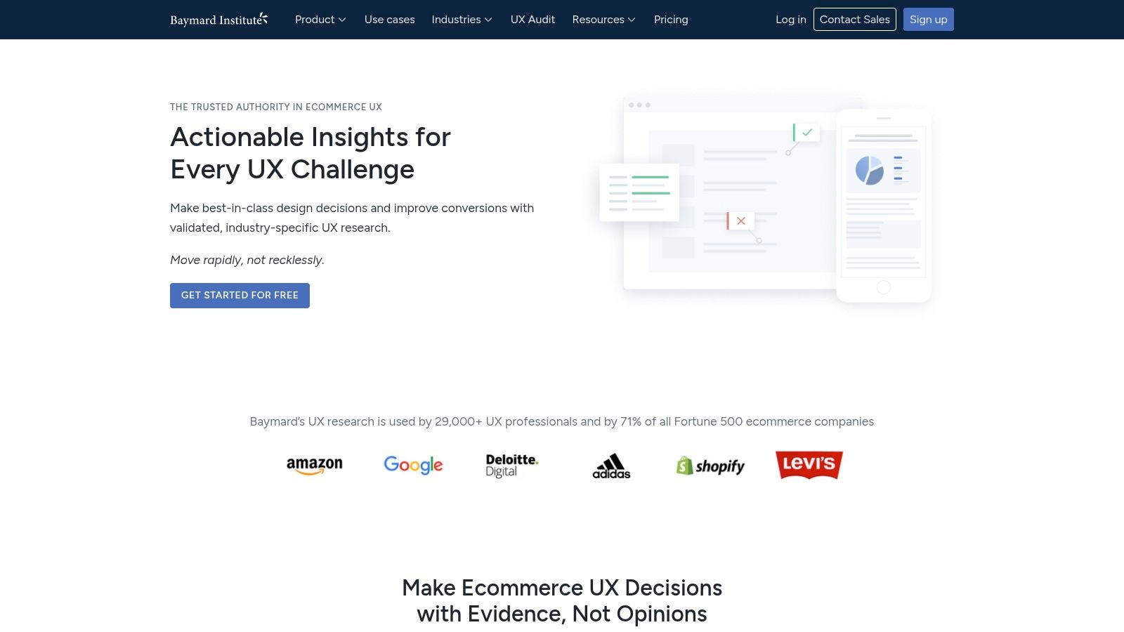 Baymard Institute – Ecommerce UX Research Catalog