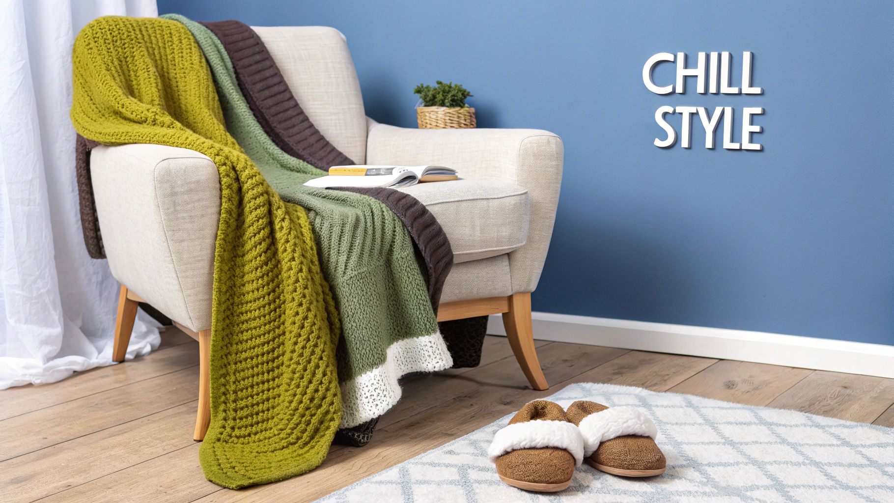 A neatly folded stack of soft, comfy clothes on a clean surface.