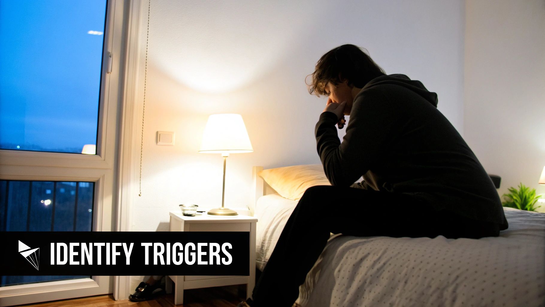 A person holding their jaw, showing discomfort from teeth grinding.