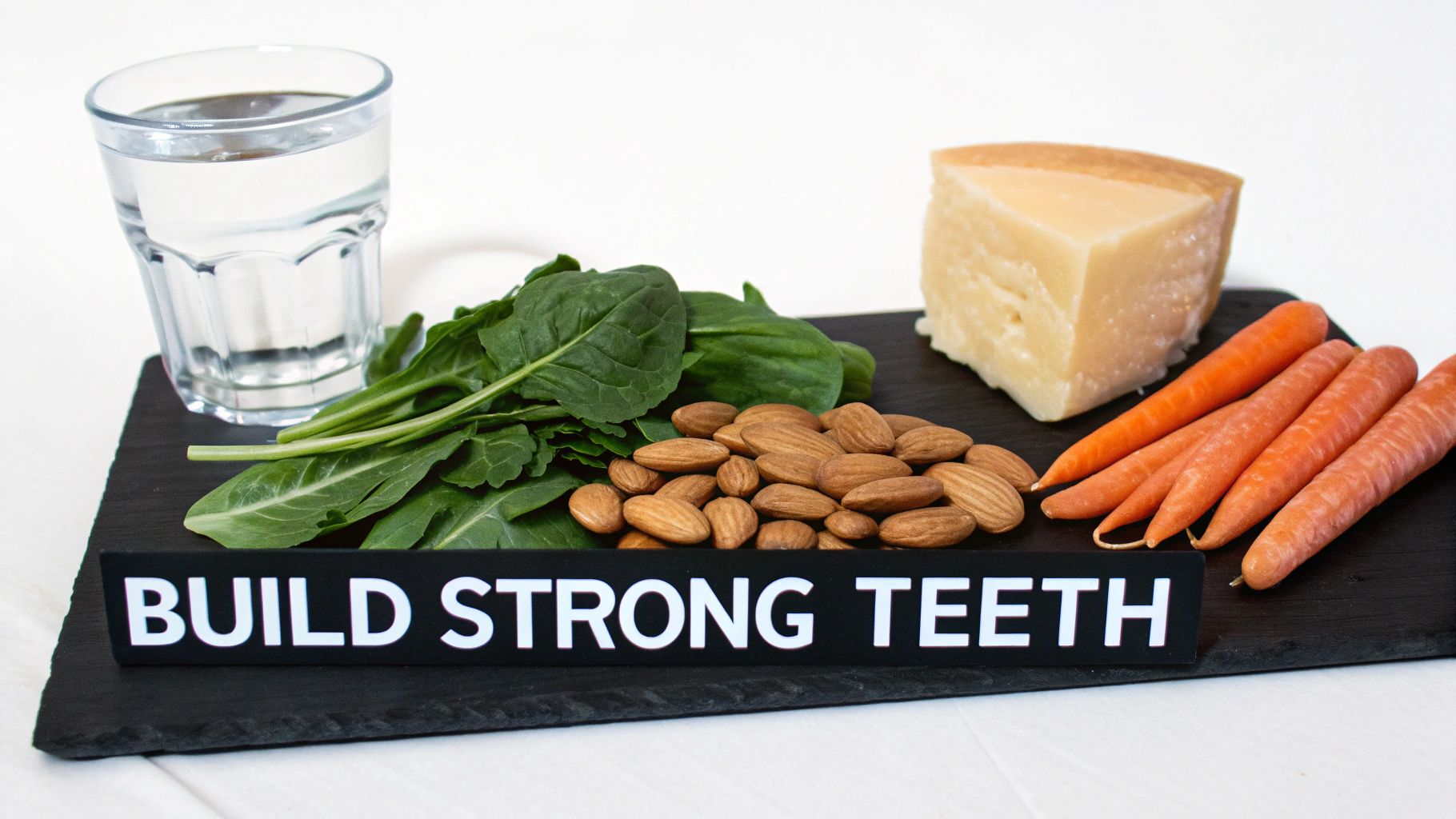 A person oil pulling with a spoon of coconut oil.