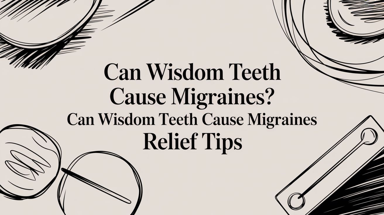 Can Wisdom Teeth Cause Migraines? Your Actionable Guide to Relief