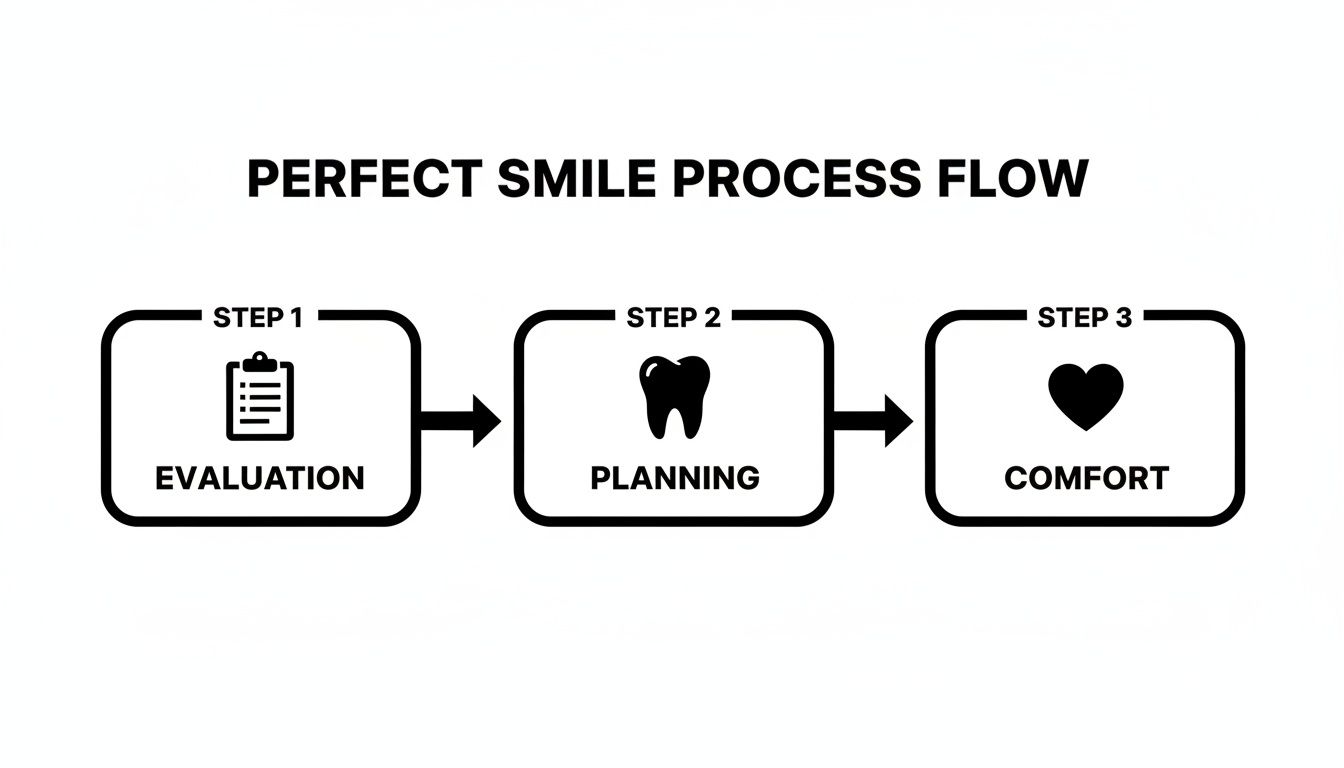 Infographic about how to get a perfect smile